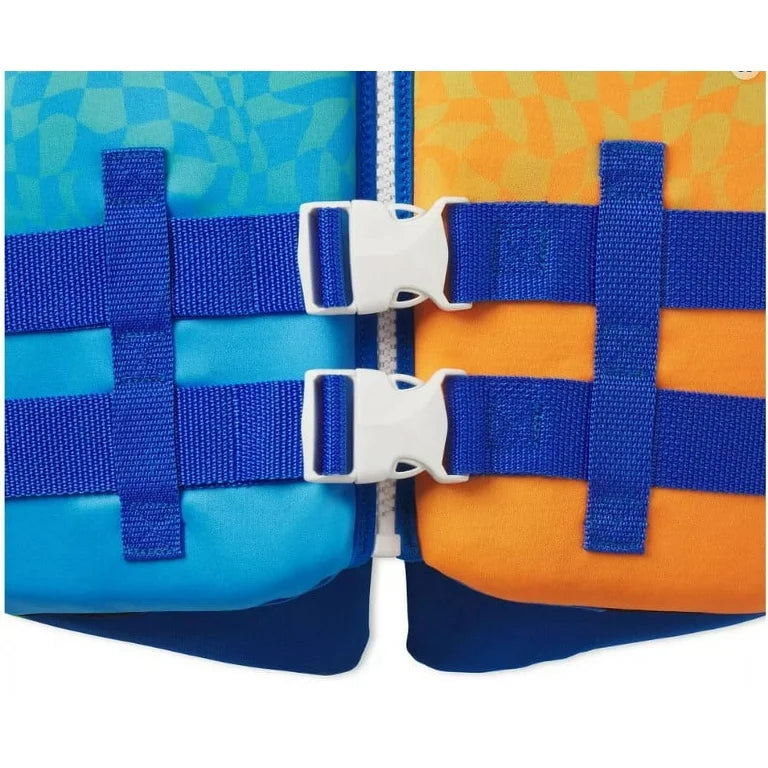 Speedo Youth Life Peso Del Chaleco de la Chaqueta (Jóvenes de 50 a 90 Libras) - a Cuadros