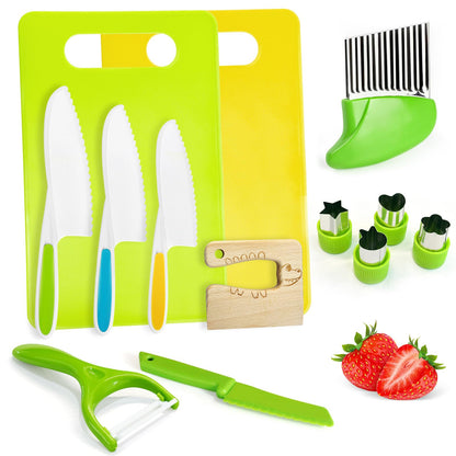 Juego de cuchillos para niños de 13 piezas para cocina real