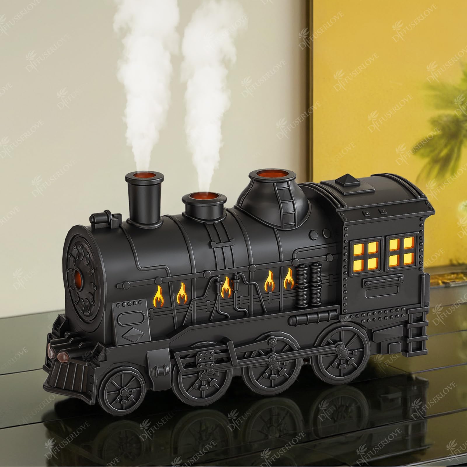 Difusor de aceites esenciales Diffuserlove Train de 300 ml, vapor frío