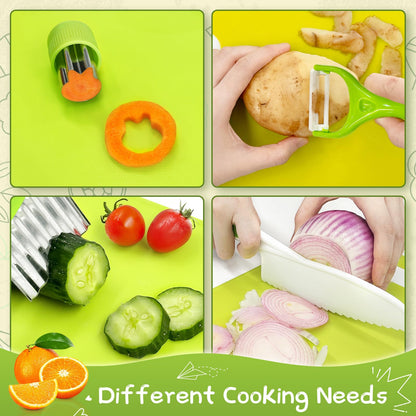 Juego de cuchillos para niños de 13 piezas para cocina real