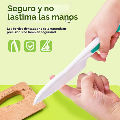 Juego de cuchillos para niños de 13 piezas para cocina real