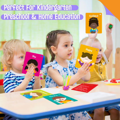 Tarjetas de emociones, 50 sentimientos diferentes con habilidades de afrontamiento