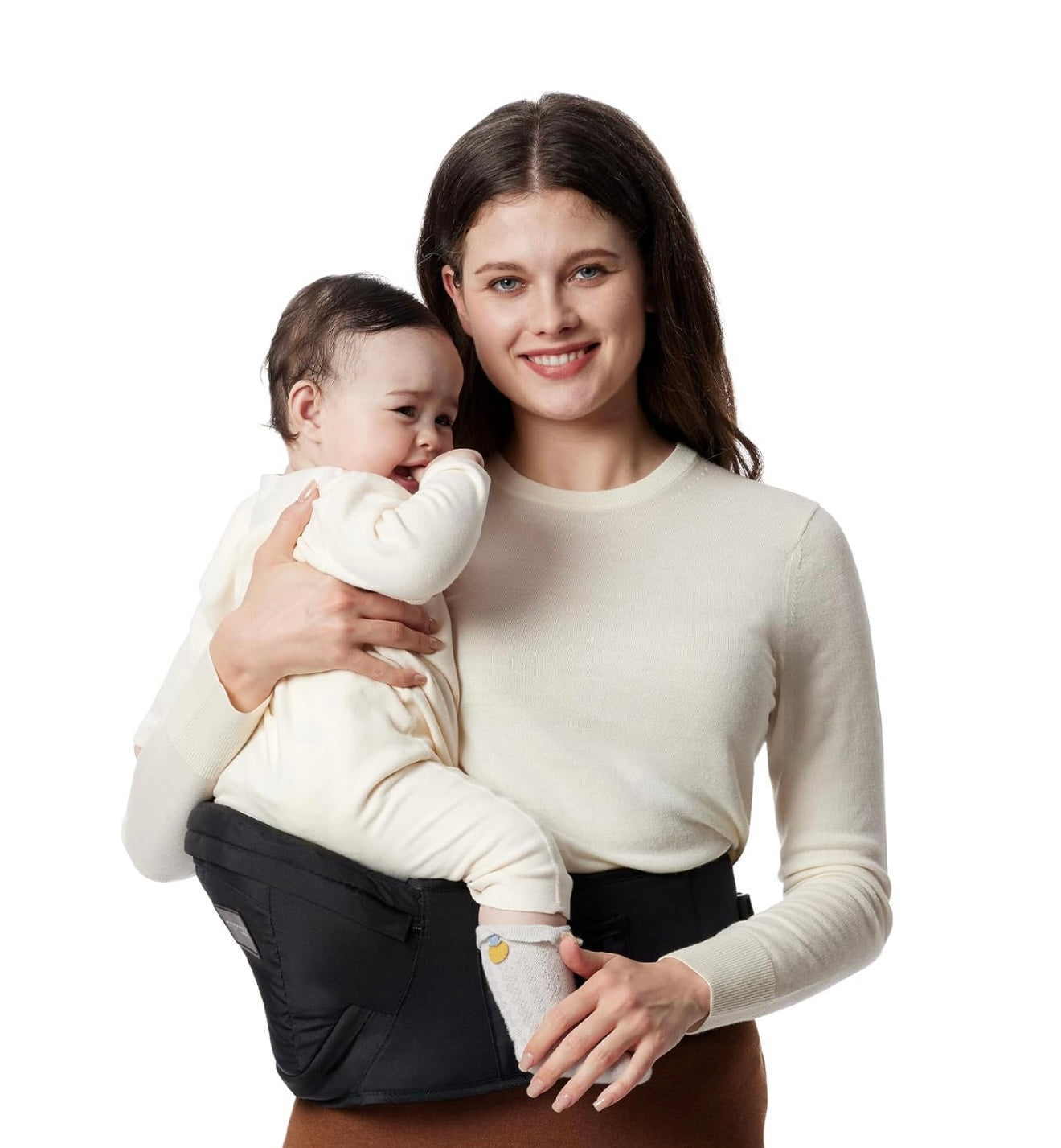 Portabebés Momcozy Hip Seat - Cinturón ajustable con diseño 3D original