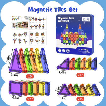 60PCS Gem Magnetic Tiles
