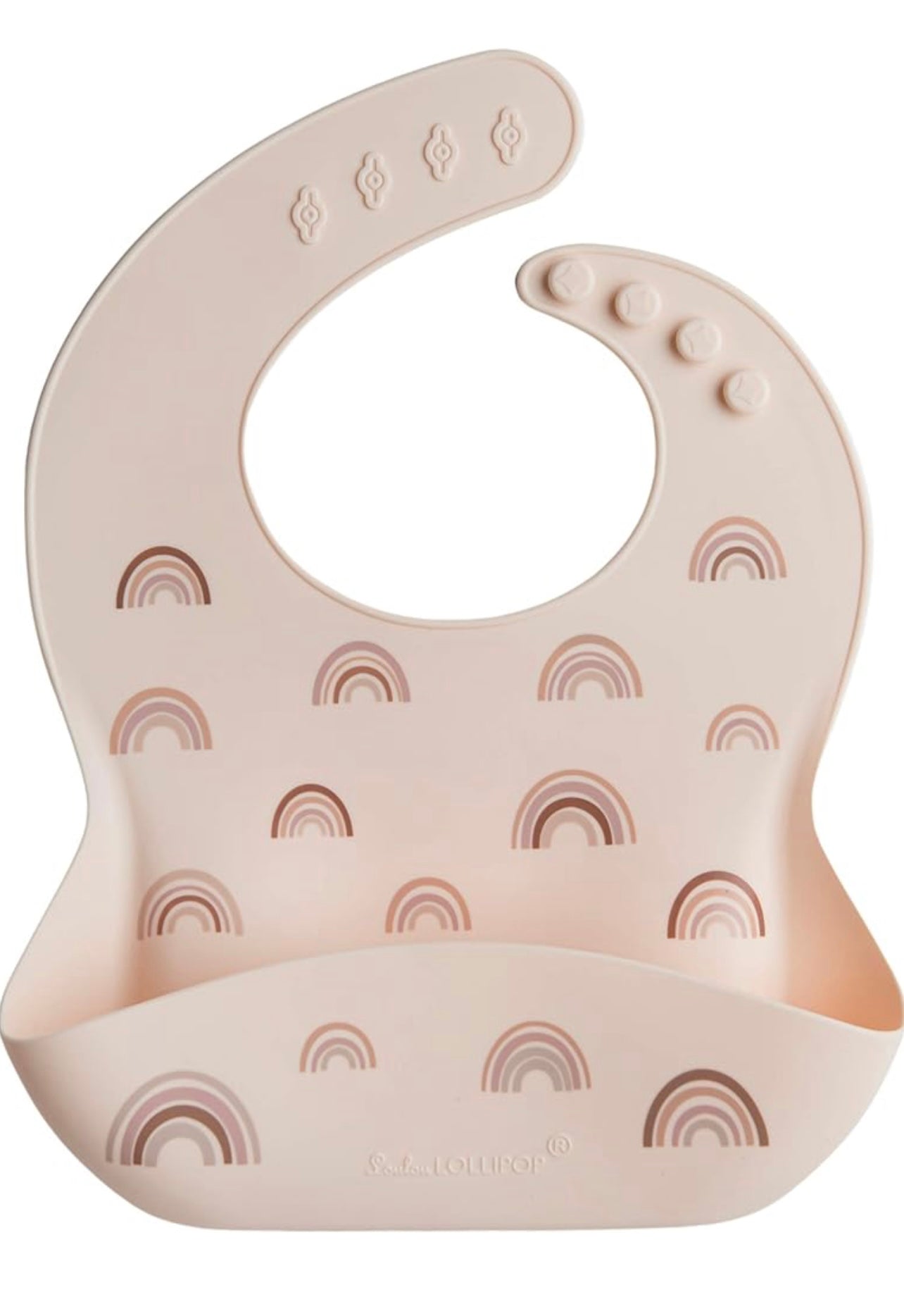 Loulou Lollipop Babero de silicona suave e impermeable para bebés