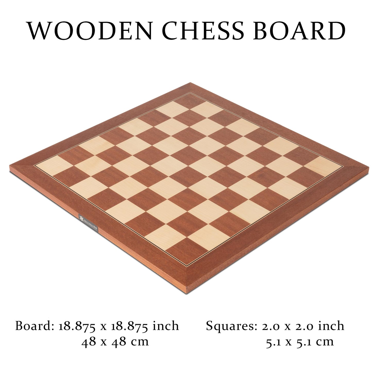 Tablero de ajedrez profesional de madera para torneos A&A