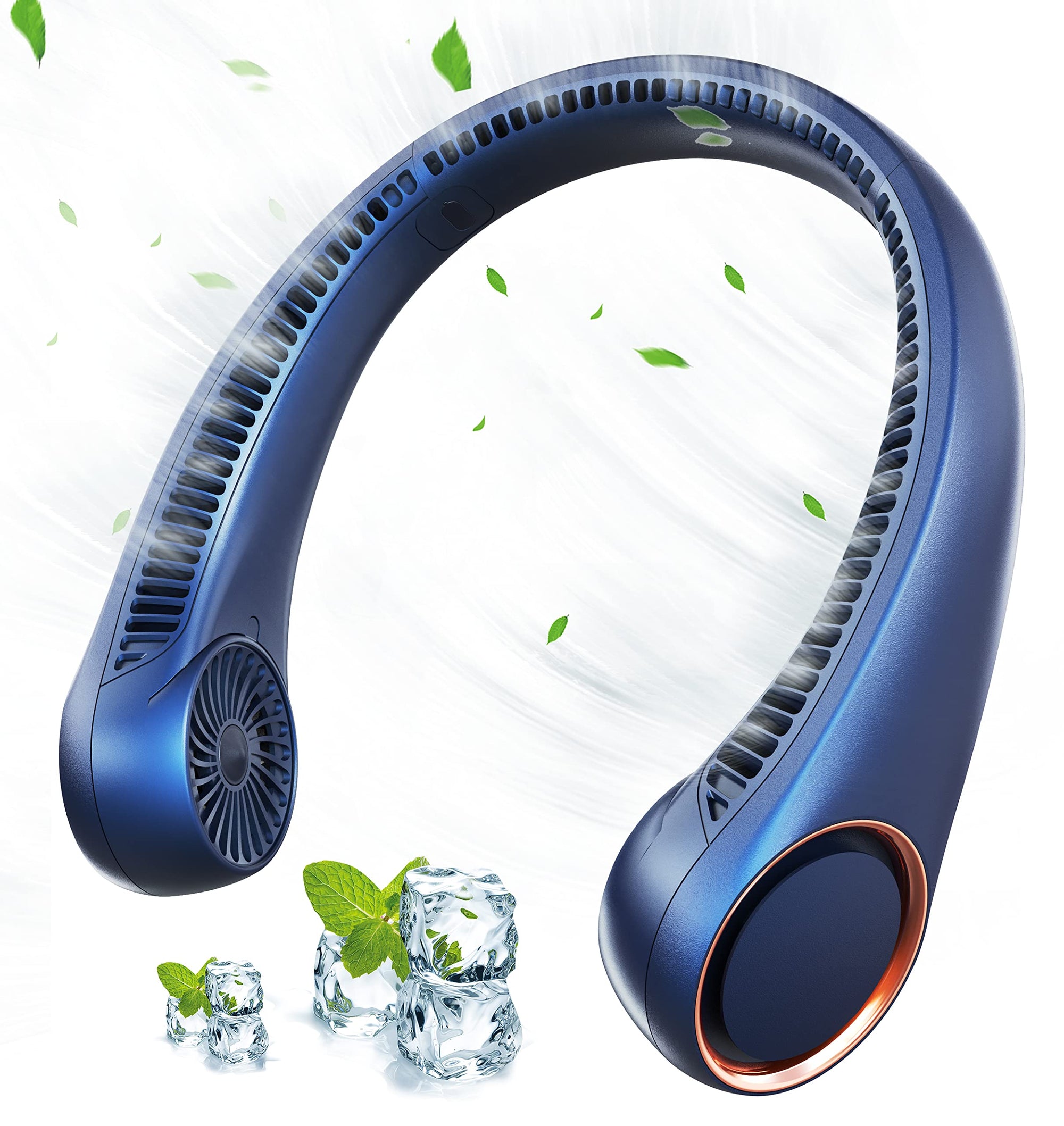 Ventilador de cuello portátil, ventilador de cuello recargable sin aspas