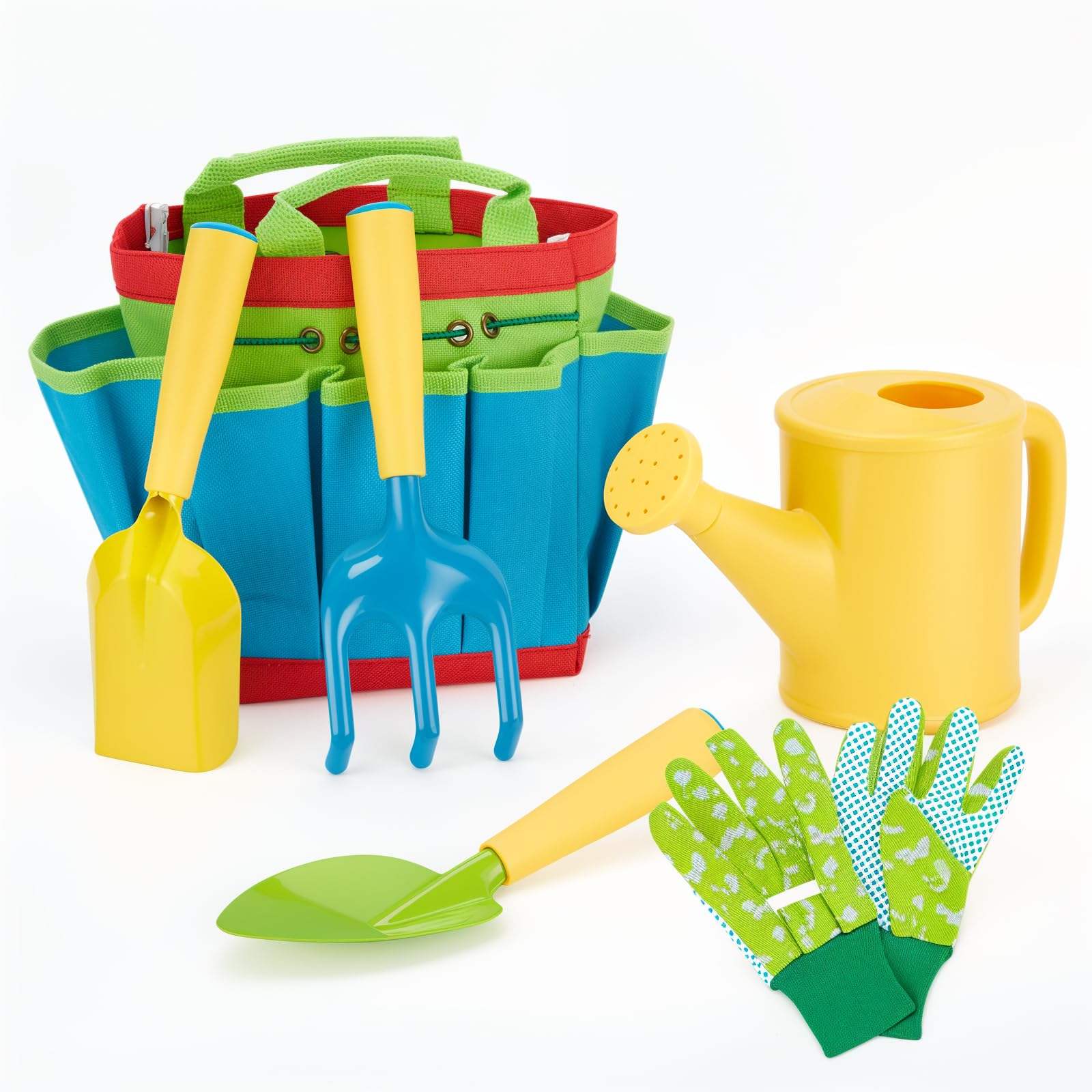 Juego de herramientas de jardinería para niños FITNATE Green, 6 piezas