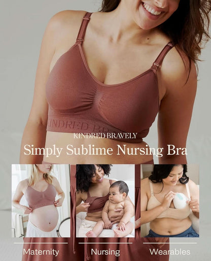 Kindred Bravely Sublime - Sujetador de lactancia sin costuras, Talla L