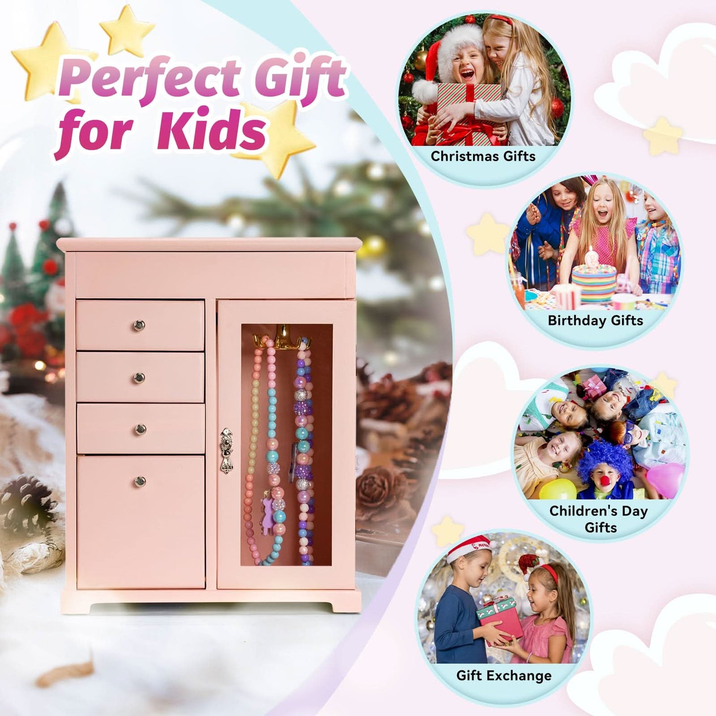Miratino Caja de Joyería Musical para Niñas