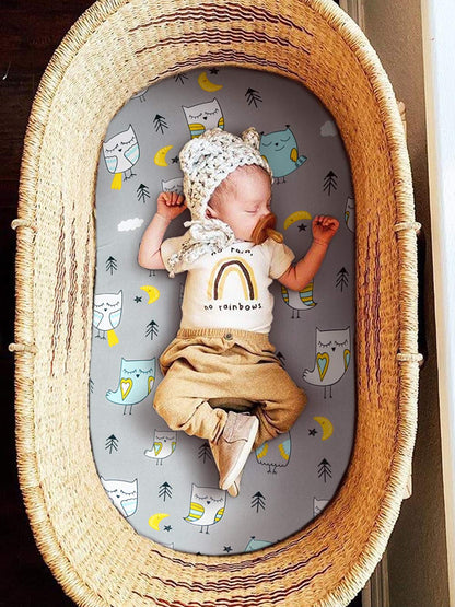 BROLEX - Juego de sábanas ajustables para moisés, 2 unidades