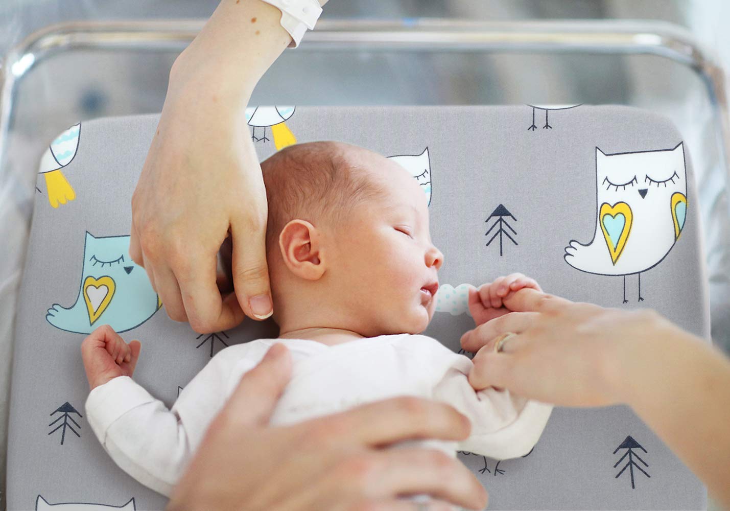 BROLEX - Juego de sábanas ajustables para moisés, 2 unidades