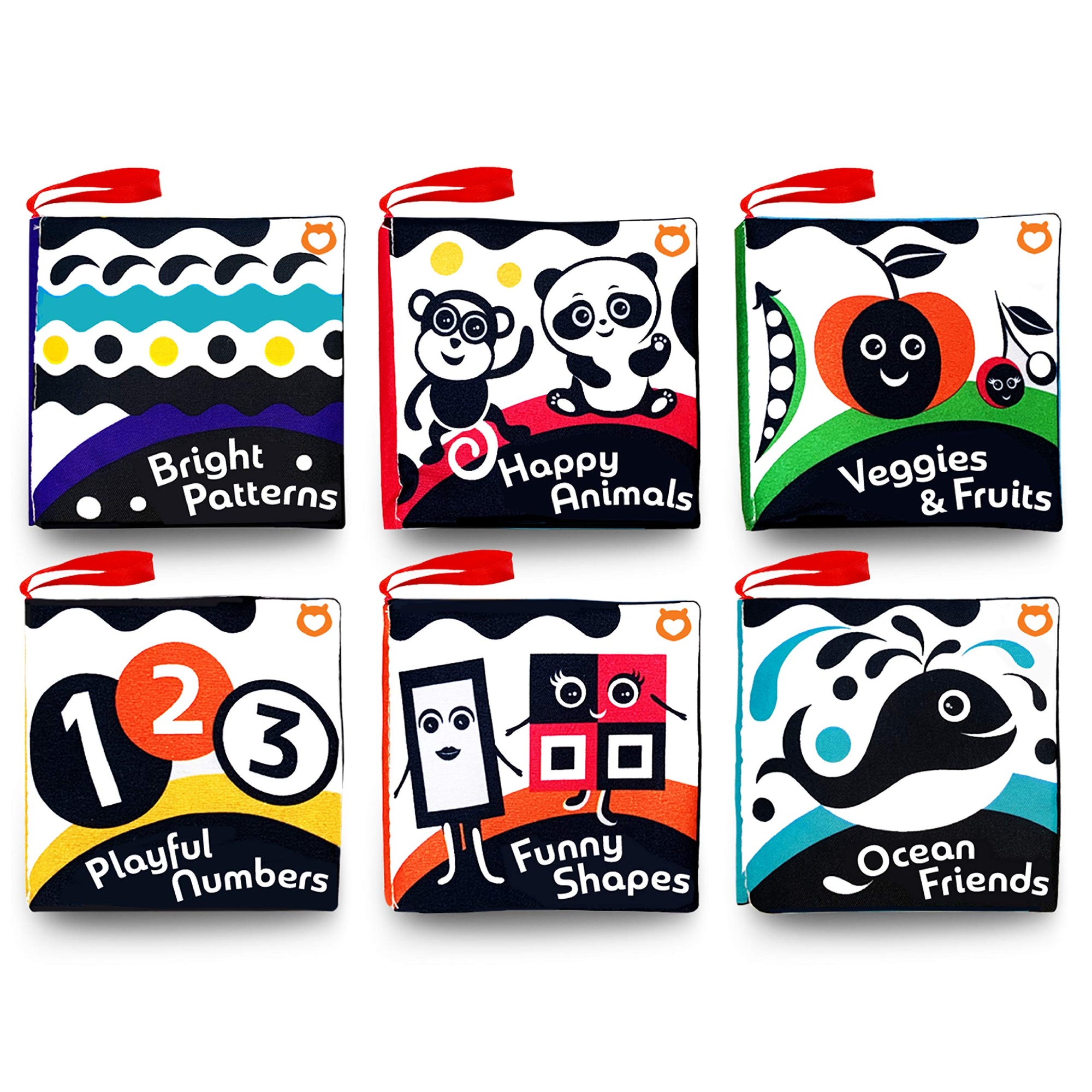 Libros de tela (juego de 6)