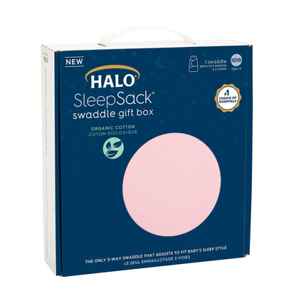 HALO Sleepsack Swaddle 100% algodón orgánico para recién nacido, TOG 1.5, 0-3 meses