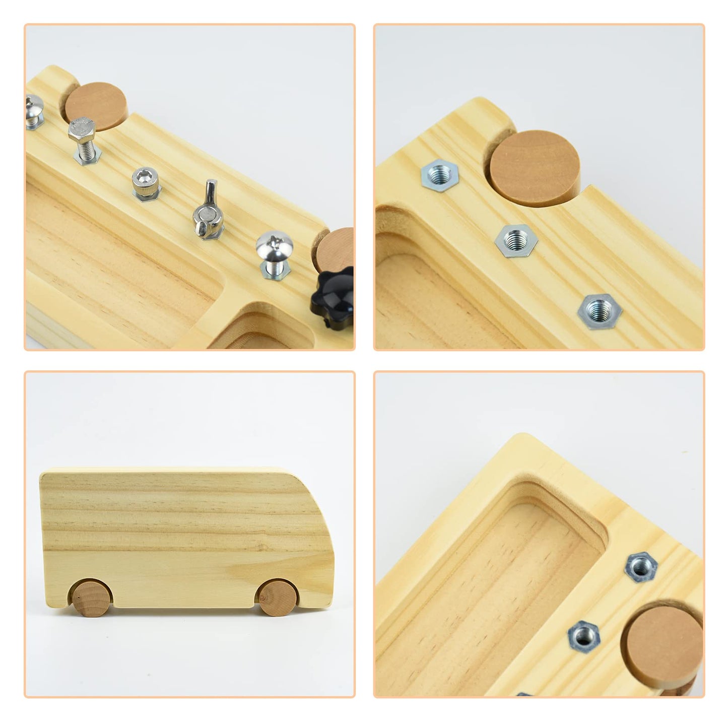 Tablero de destornilladores Montessori para niños Habilidades básicas Montessori