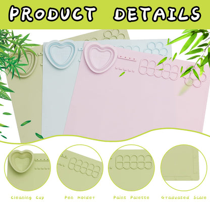 Alfombrilla de silicona para manualidades, 20 x 16 pulgadas