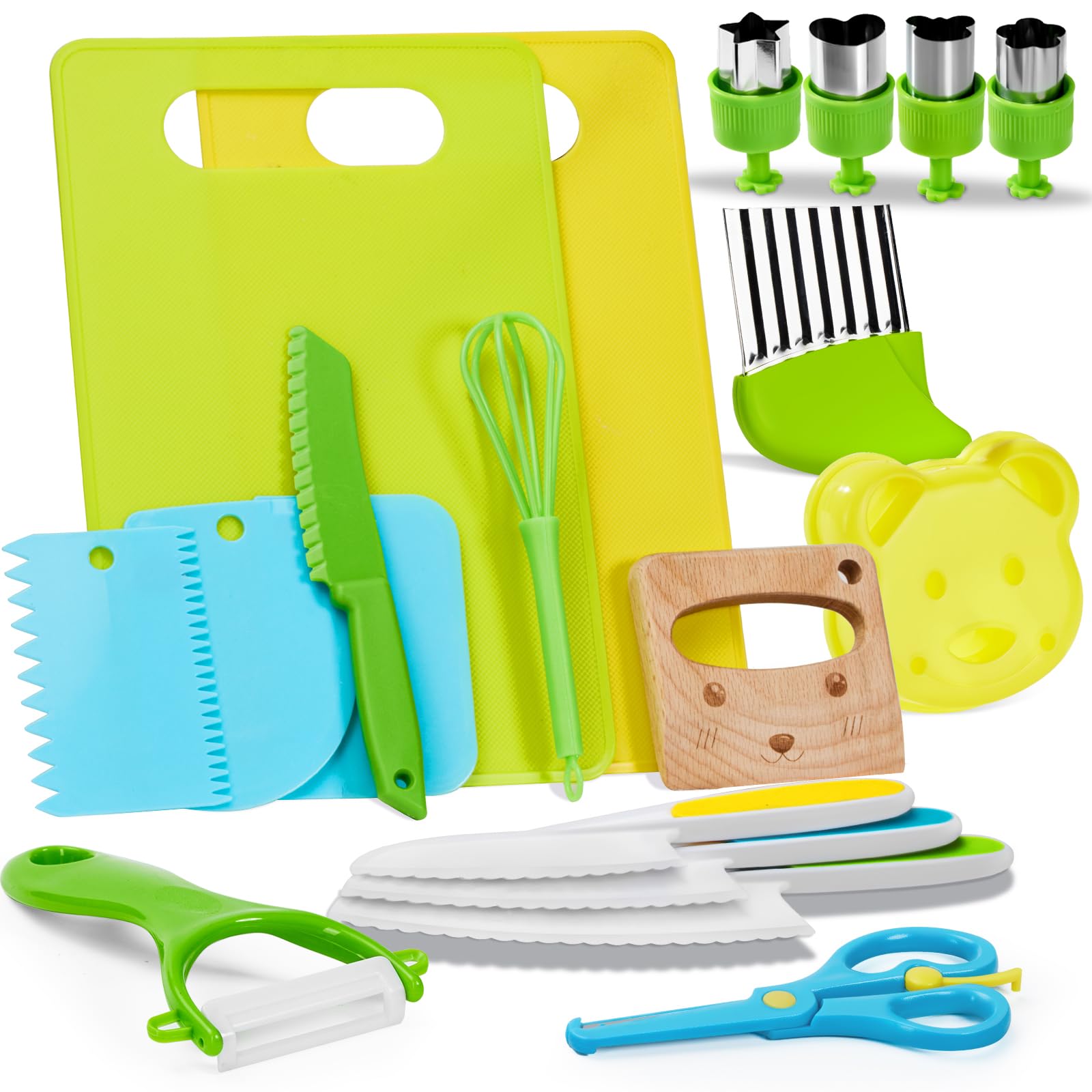 Olanrun juego de 19 piezas de cocina para niños
