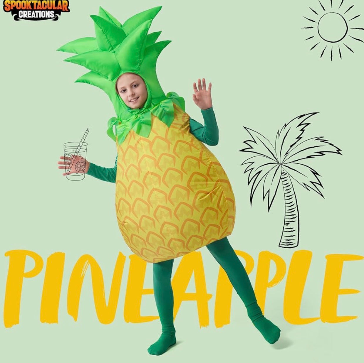 Spooktacular Creations Disfraces inflables de Halloween para niños, 7-10 años