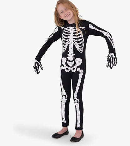 Spooktacular Creations Disfraz de esqueleto de Halloween para niños, 8-10 años
