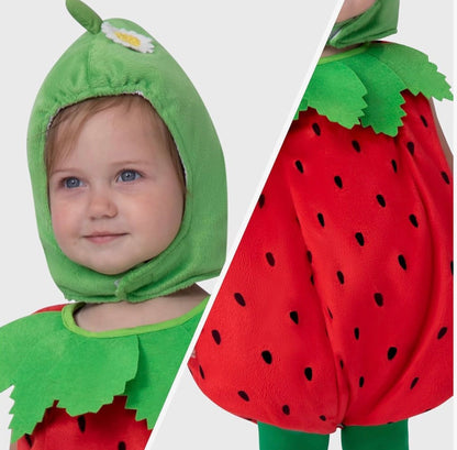 Spooktacular Creations Disfraz de fresa para bebé de Halloween, 12-18 meses