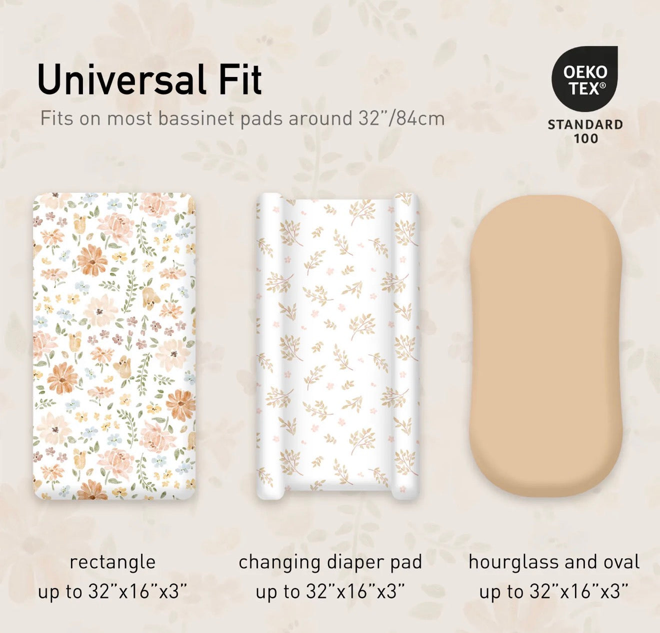 Gllquen paquete de 4 fundas ajustables de microfibra suave para cambiador y moisés | 16 × 32 pulgadas