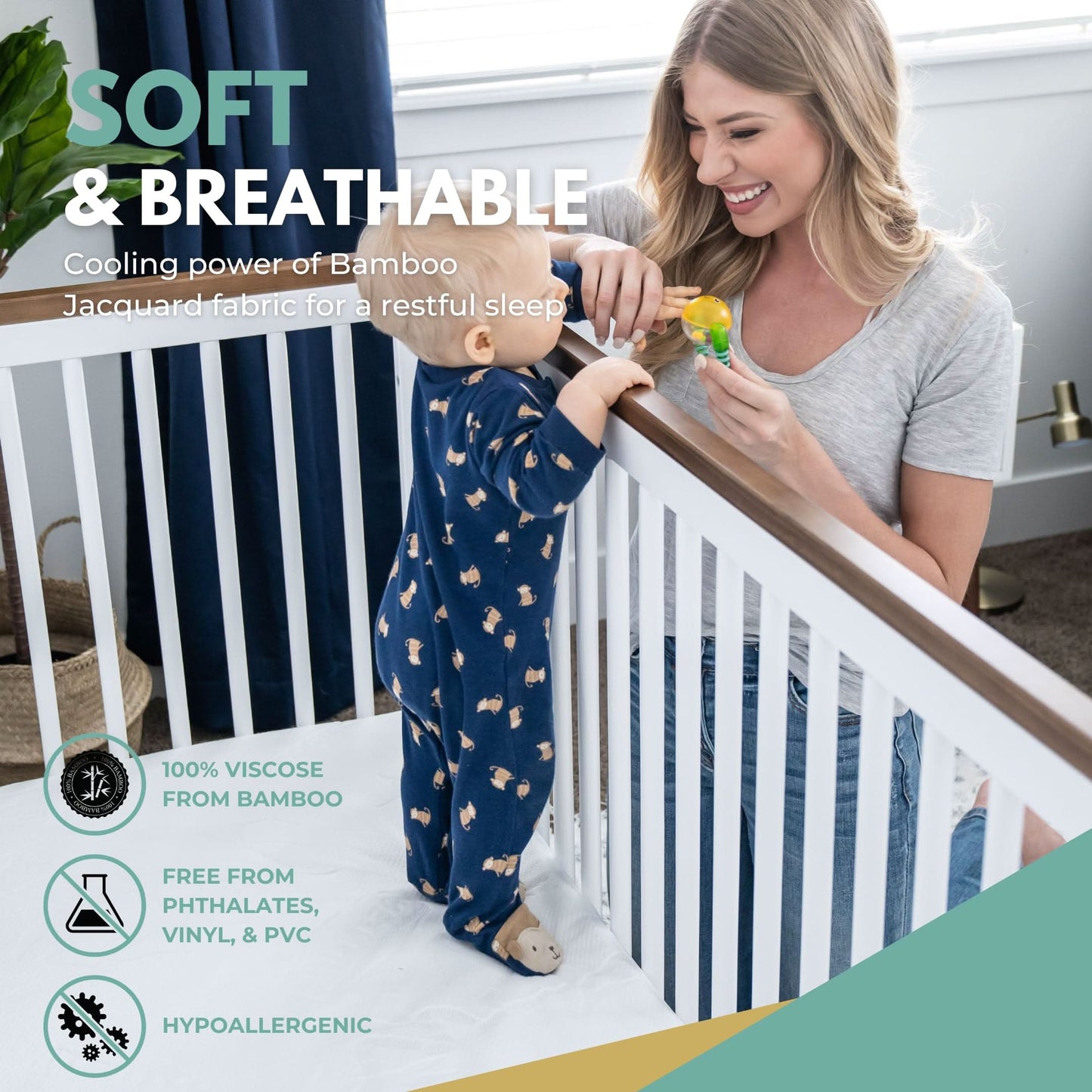 Protector de colchón para cuna