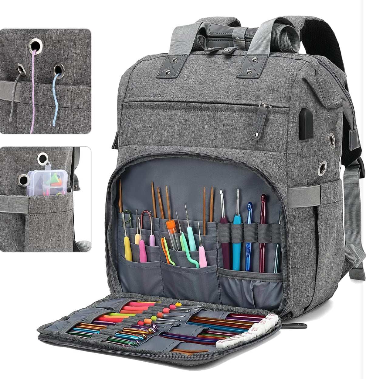 Mochila organizadora de almacenamiento de hilo