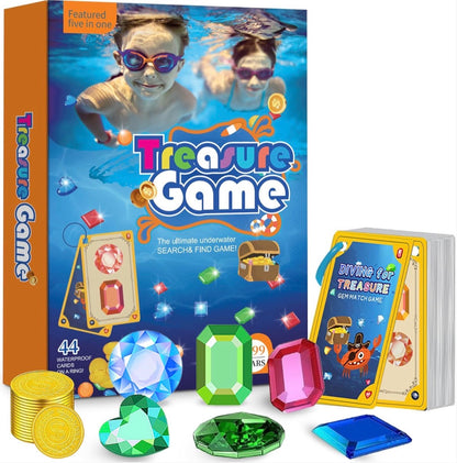 Juguetes de buceo 5 en 1: juguetes de buceo para piscina y juego de búsqueda de tesoros