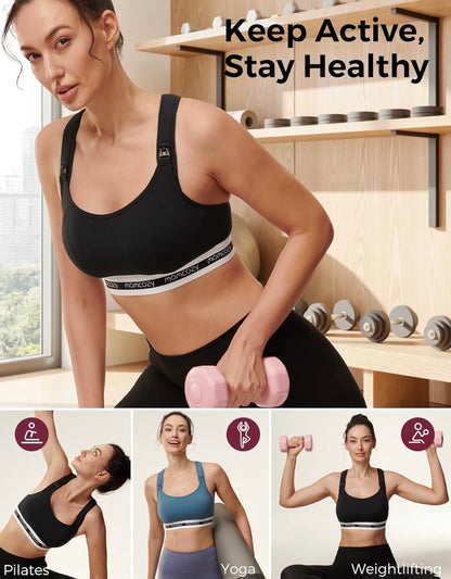 Momcozy Bras de Lactancia para Amamantar, talla L