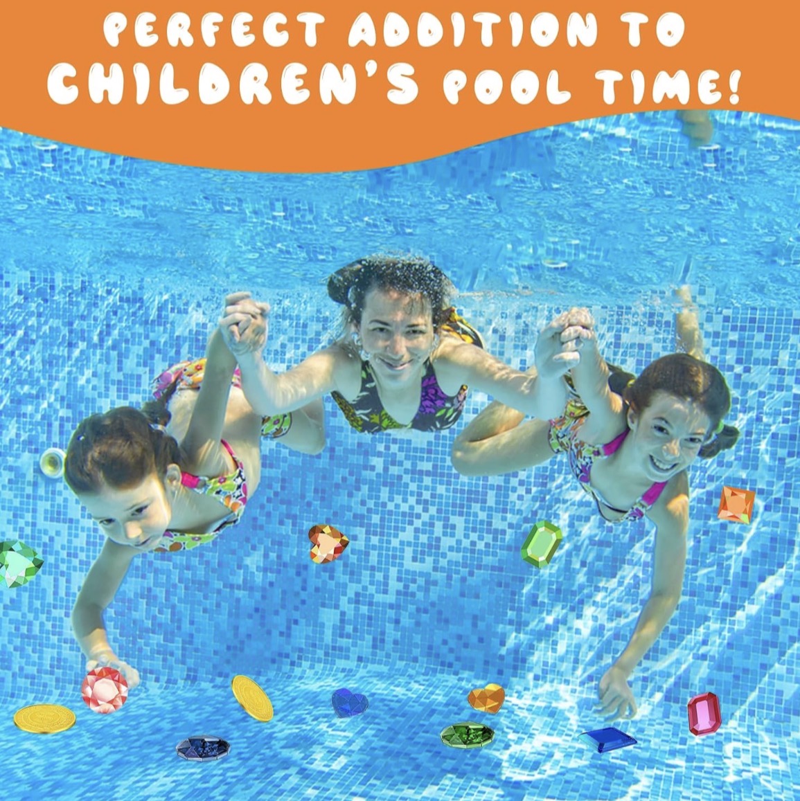 Juguetes de buceo 5 en 1: juguetes de buceo para piscina y juego de búsqueda de tesoros