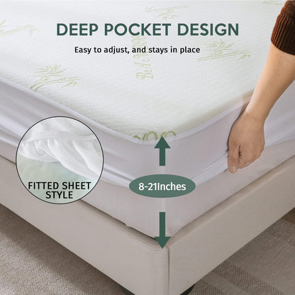 Protector de colchón King 100% impermeable de alta calidad