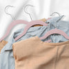 Casafield 50 ganchos de terciopelo para ropa de niños (14 pulgadas)