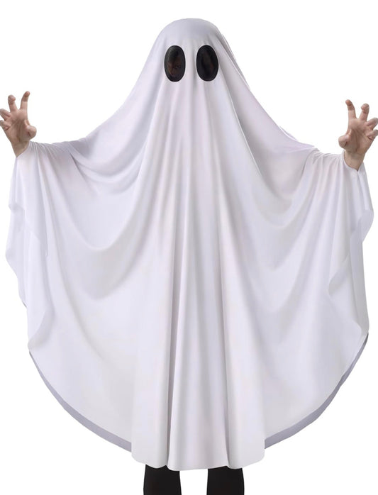 Spooktacular Creations Disfraz de fantasma de Halloween para niños, disfraz de hoja de fantasma para niños, juego de rol de Halloween y disfraces, 8-10 años
