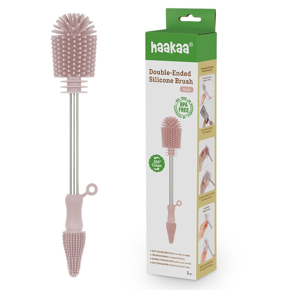Haakaa Kit de cepillos de limpieza de silicona