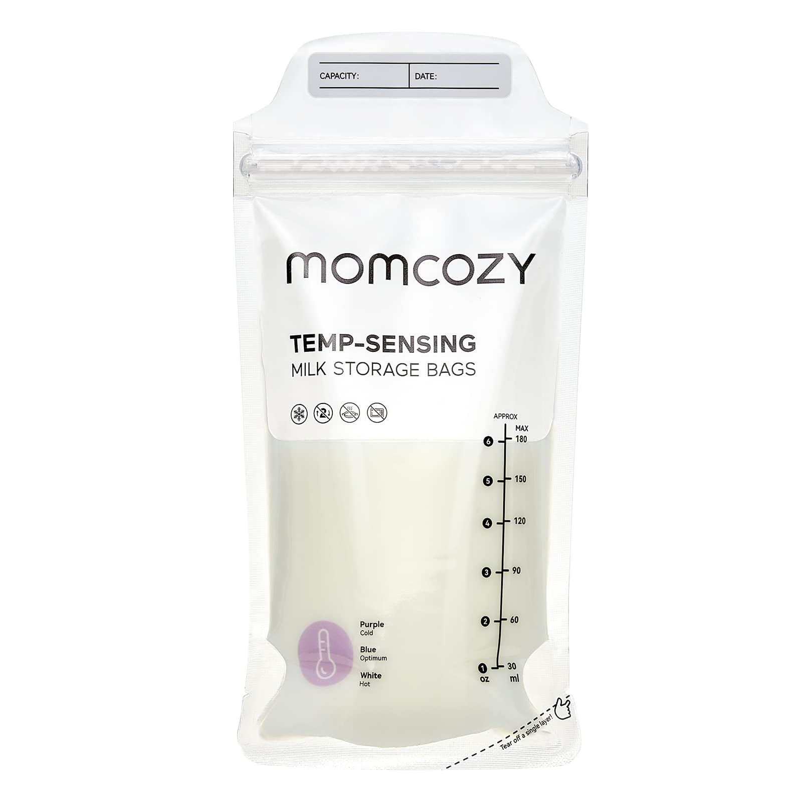 Momcozy Bolsas de almacenamiento de leche materna, paquete de 60 unidades