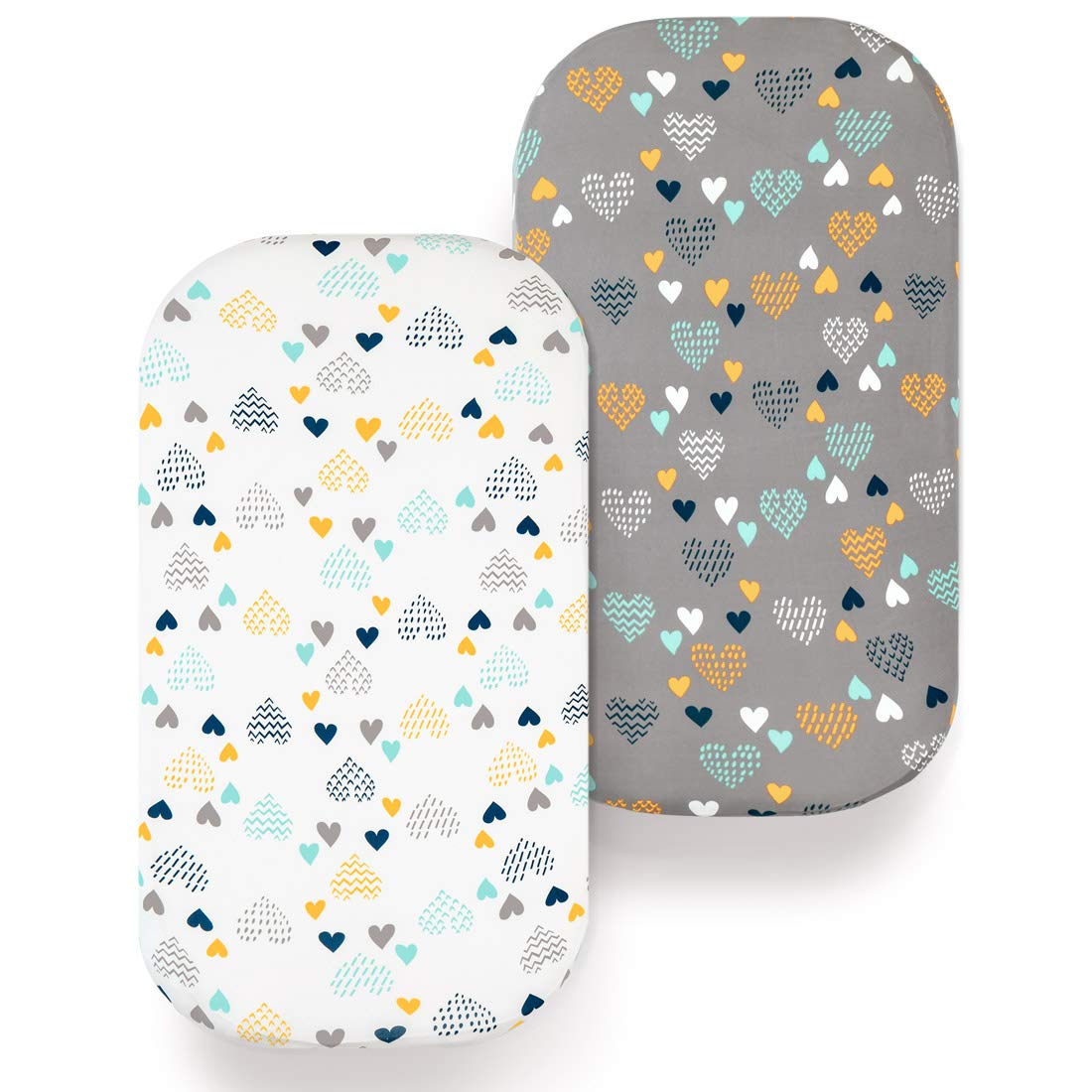 COSMOPLUS Juego de 2 sábanas elásticas para moisés