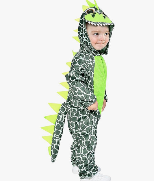 IKALI Disfraz de dinosaurio para niños, 7-8 años