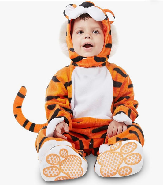Disfraz de tigre bebé de Halloween para niños de Spooktacular Creations, 12-18 meses