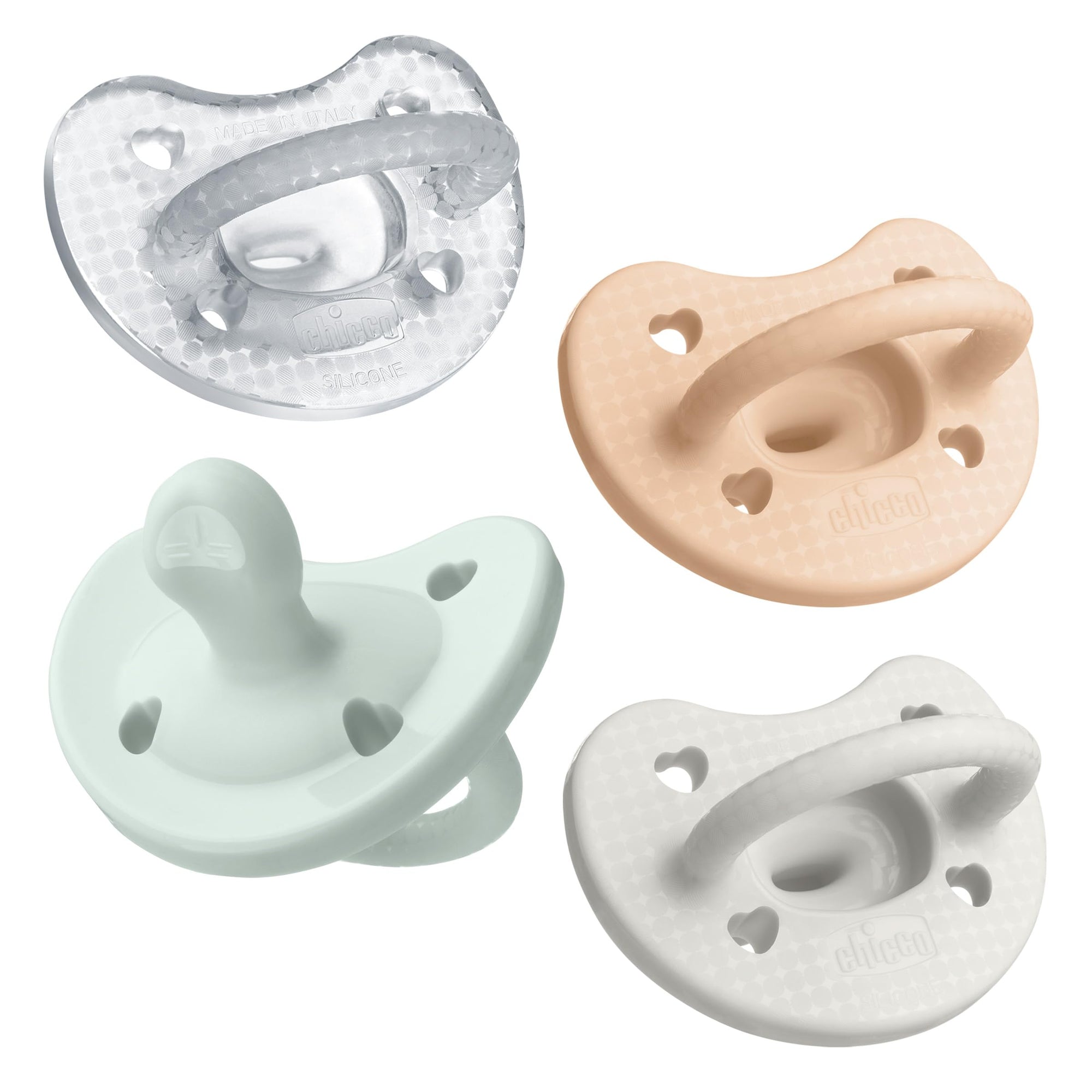 Chicco PhysioForma Luxe - Chupete de silicona de una pieza para bebés de 0 a 6 meses