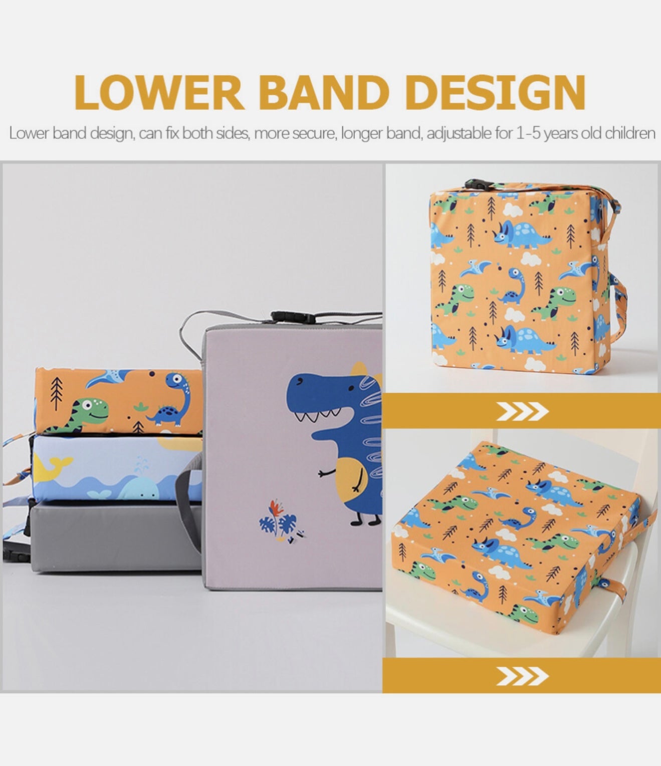 Cojín para silla de comedor para niños