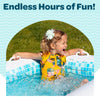 Piscina inflable para niños de 65" x 39" x 10" (5'5") con suelo acolchado suave