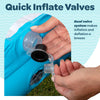 Piscina inflable para niños de 65" x 39" x 10" (5'5") con suelo acolchado suave
