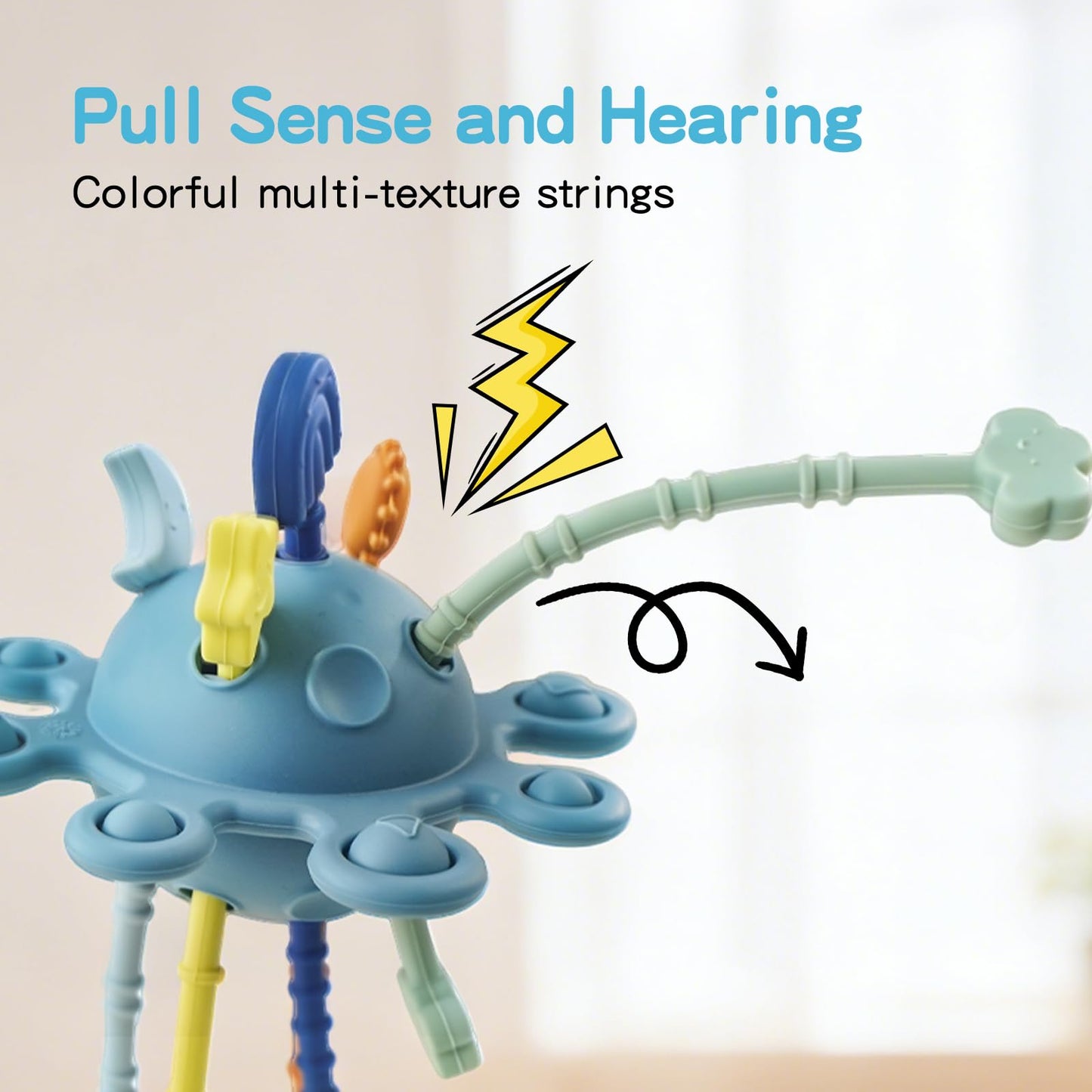 Juguetes Montessori sensoriales de silicona para bebés
