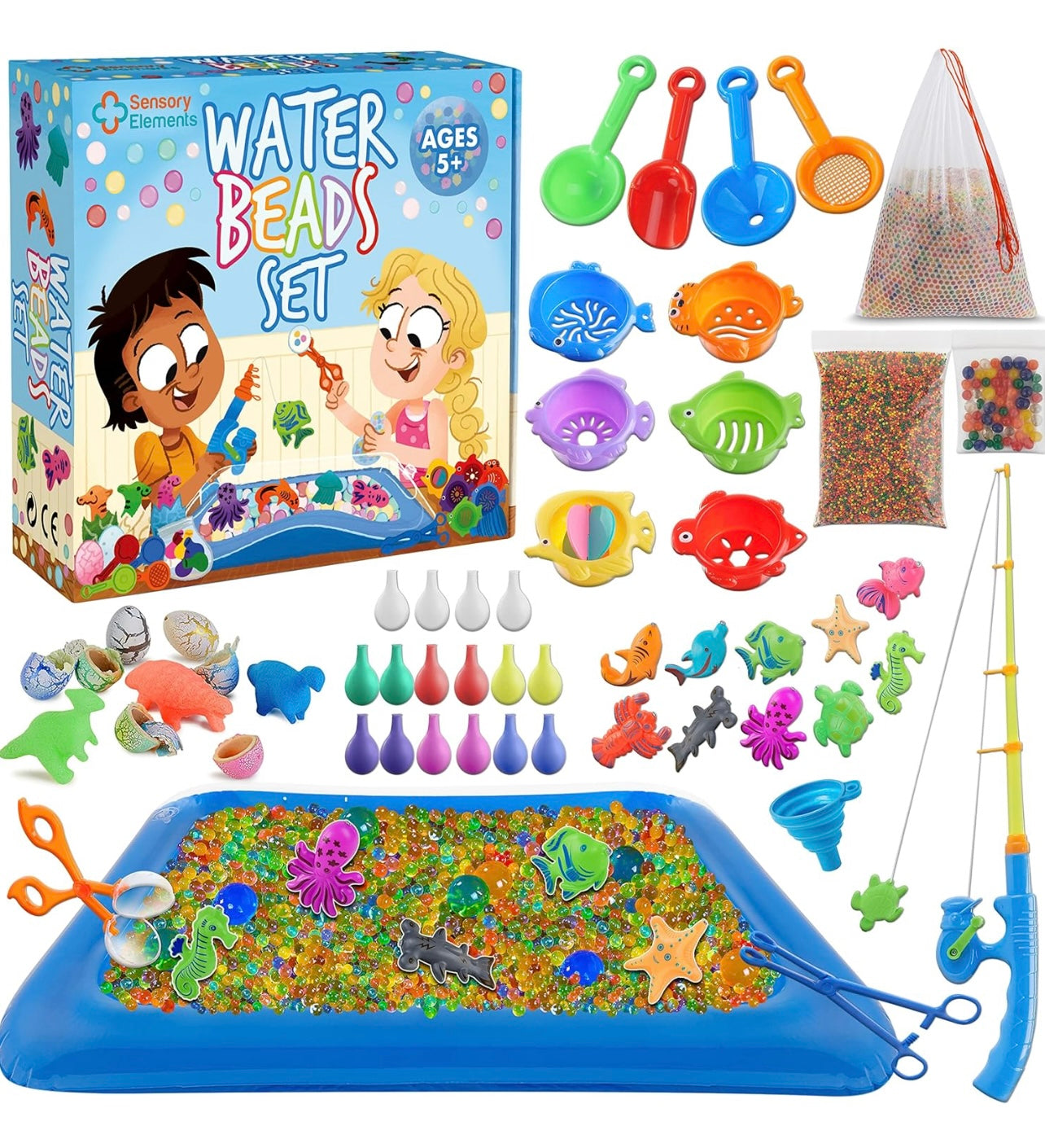 Juego de cuentas de agua - Cuentas de agua sensoriales para niños no tóxicas