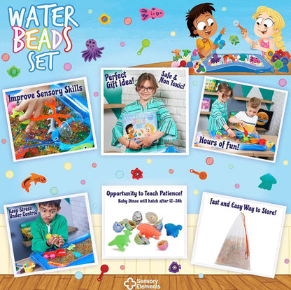 Juego de cuentas de agua - Cuentas de agua sensoriales para niños no tóxicas