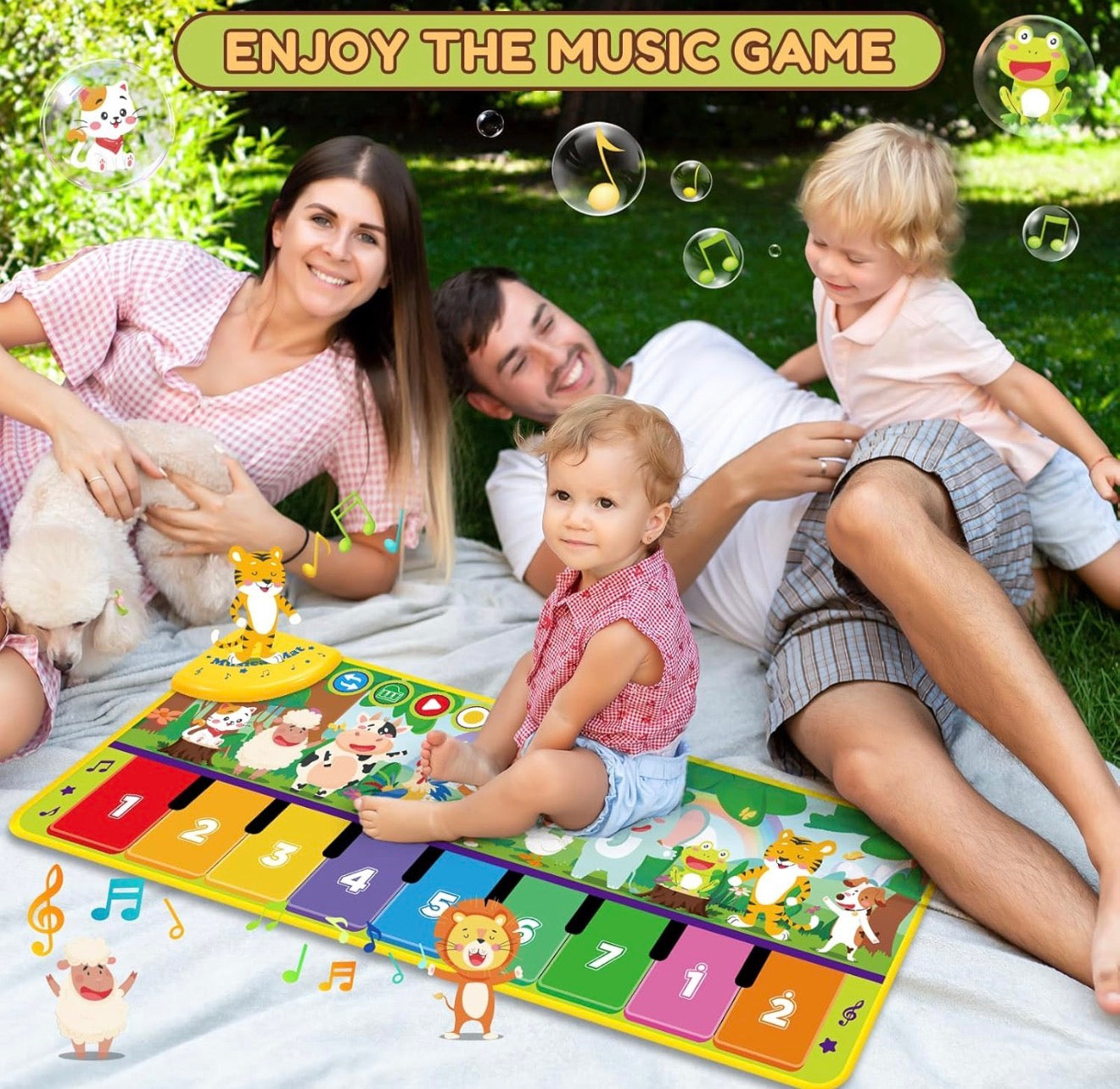 Algombra musical, animales de la granja