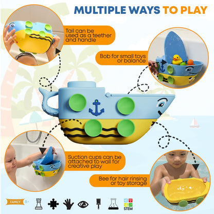 Juguete de baño para bebés Griddly Kids – Bobbee: el juguete acuático