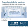 WIPEMATE Toallitas húmedas premium para bebés, verificadas por EWG, 99 % a base de agua, sin plástico, ultrasuaves y de origen vegetal