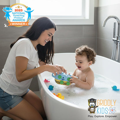 Juguete de baño para bebés Griddly Kids – Bobbee: el juguete acuático