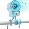 AMTIFO Blue Baby Fan - Ventilador de bebé recargable por USB